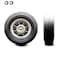 Service Caster 8" x 2.5" Flat Free Hand Truck Dolly Wheel Only w/2.5" Centered Hub&Ball Bearing SCC-SNB825-CPR-2.5HL-BRGKIT - alternate 1